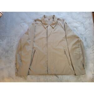 REI Co-Op Jacket Mens XL Green Gore-Tex Infinium Rain Waterproof Full Zip